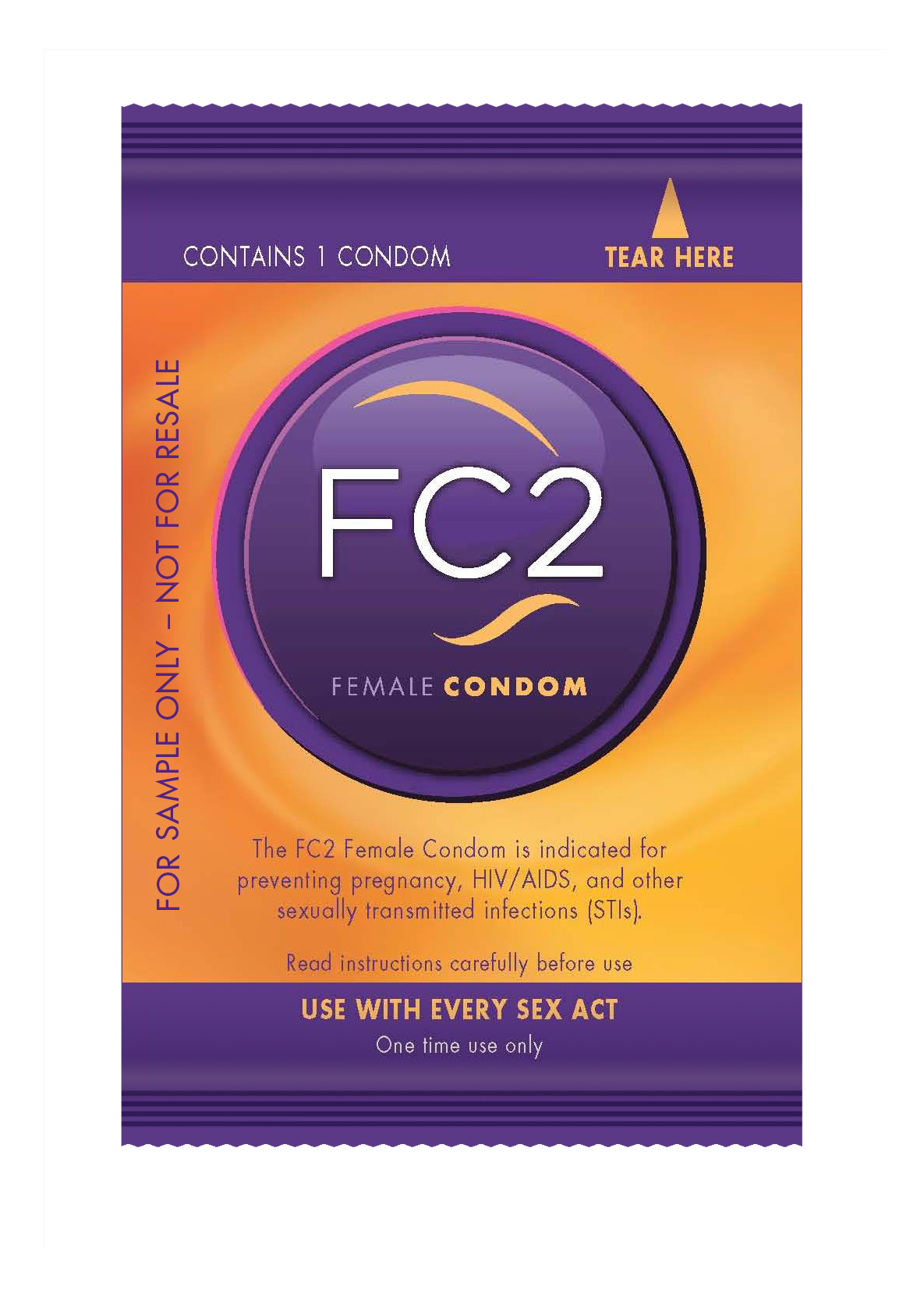 Condom Of The Month Club FC2 Direct Purchase FC2 Female Condom   FC2 SampleOnlySachet 