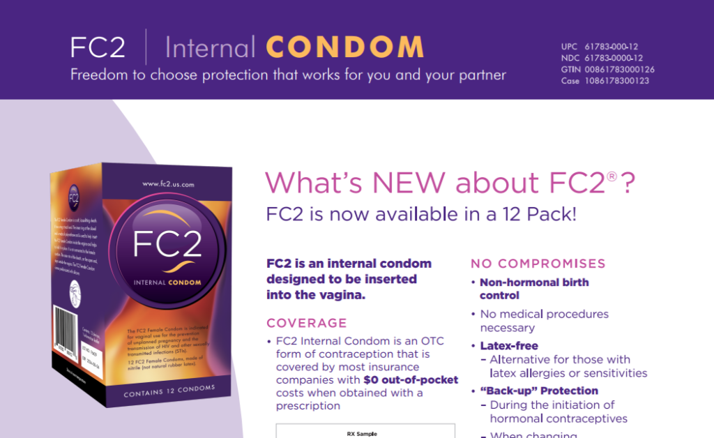 Fulfill a FC2 Female Condom® (Internal Condom) RX at the Pharmacy